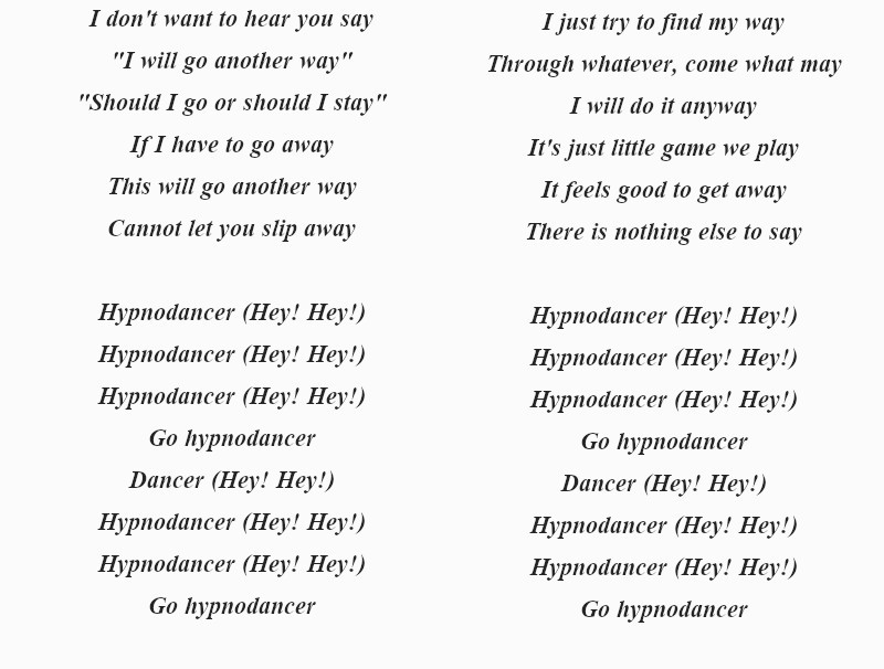 текст песни LITTLE BIG «HYPNODANCER»